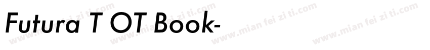 Futura T OT Book字体转换
